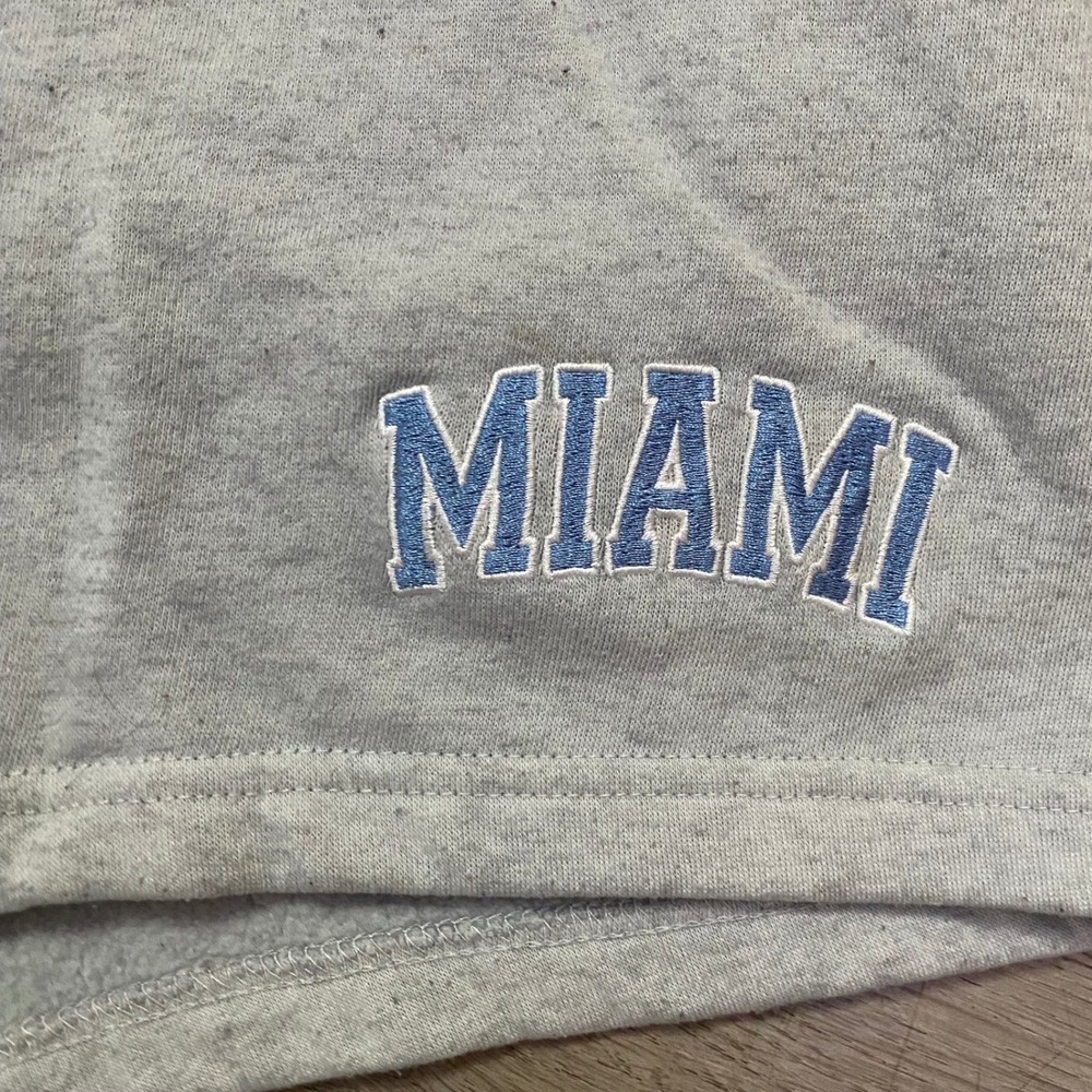 Faded Rose Essentials Miami Sweat Shorts Womens XL Gray Fleece Drawstring Sporty - Picture 2 of 6